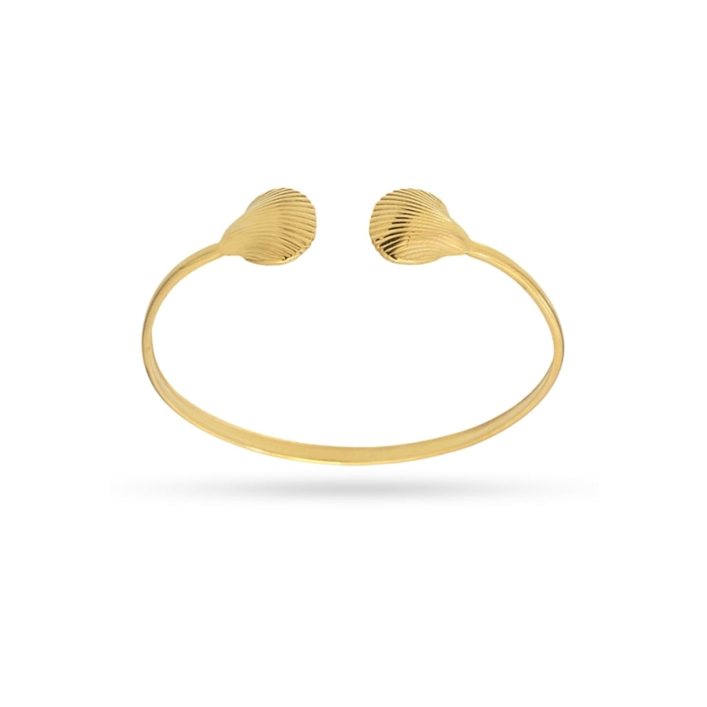 Gold Shell Bangle Bracelet | Anartxy