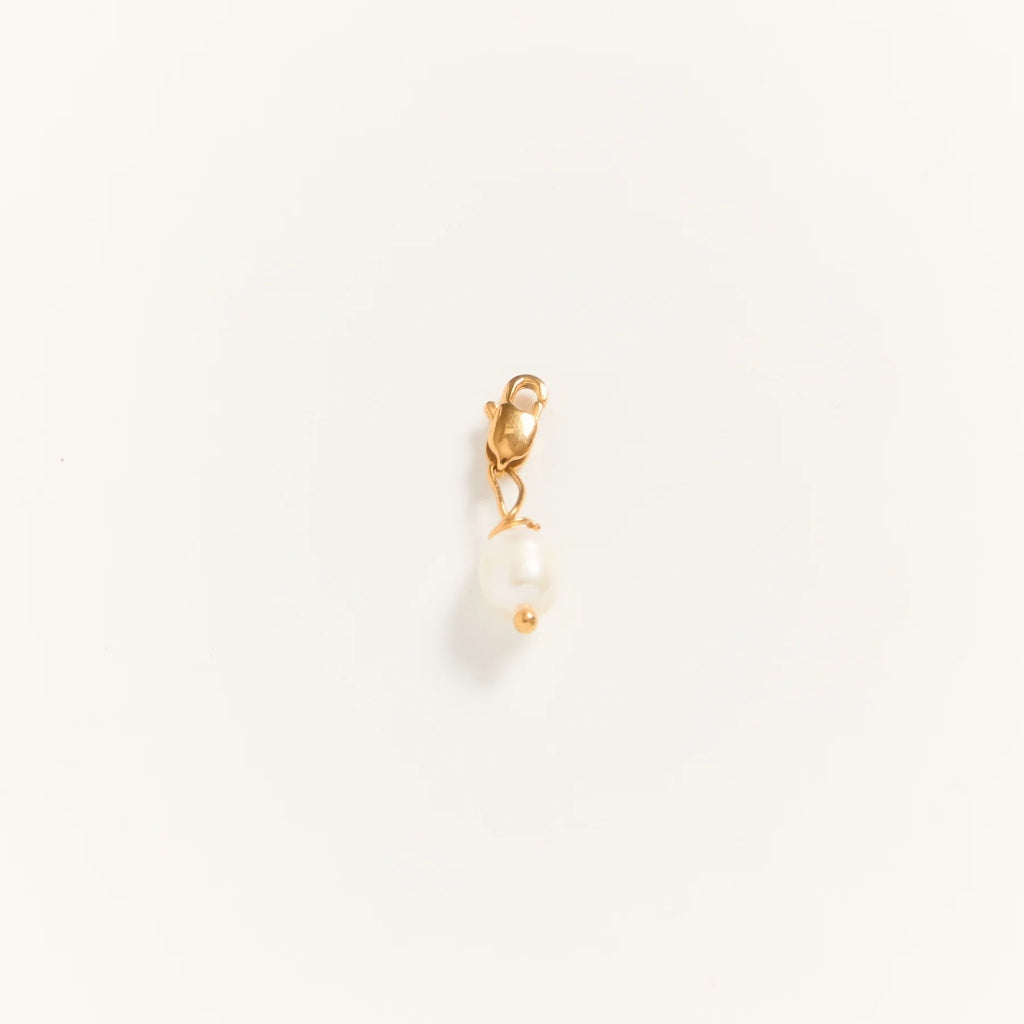 Gold Single Pearl Charm | Perola | Palas