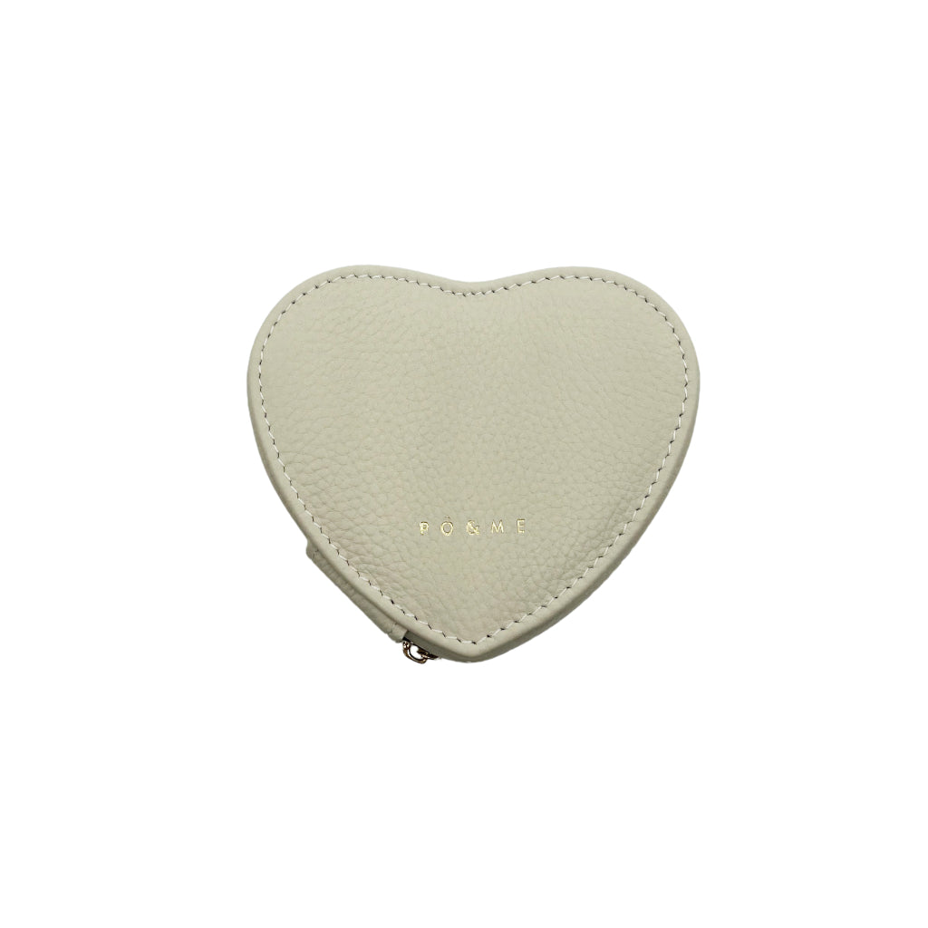 Heart Shaped Leather Jewellery Travel Case