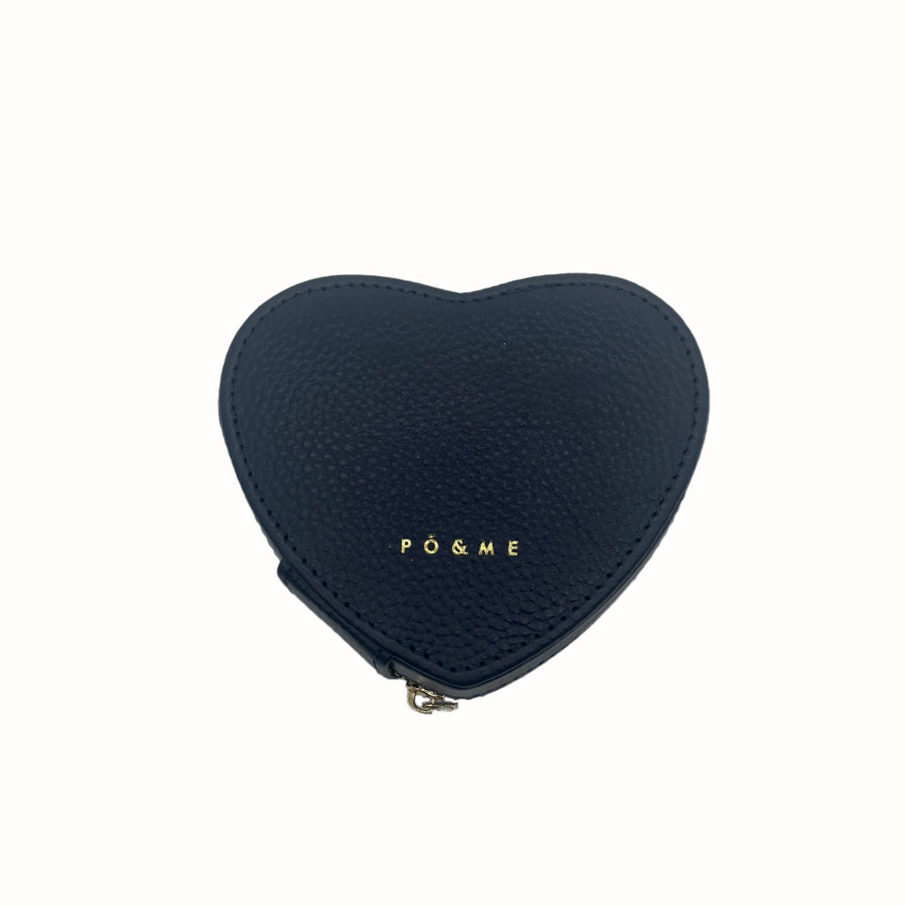 Heart Shaped Leather Jewellery Travel Case