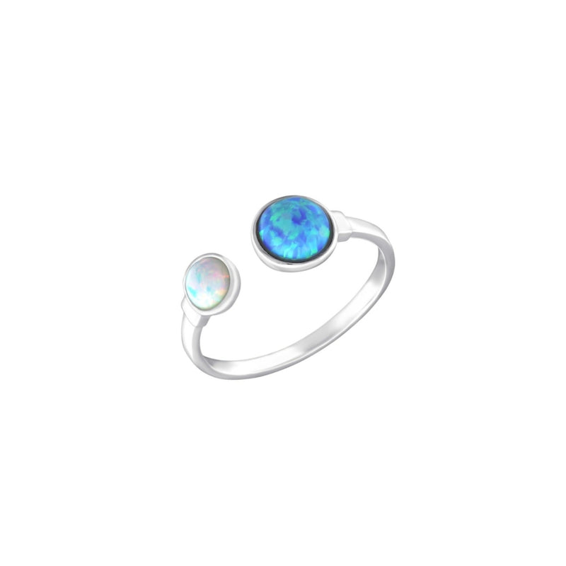Hula Silver Opal Split Ring