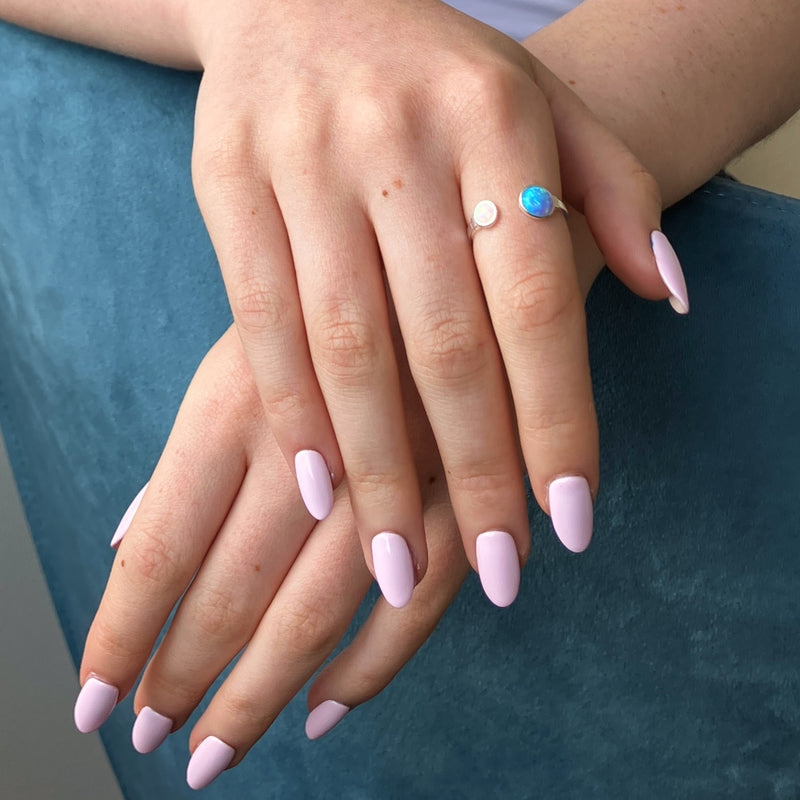 Silver Opal Split Ring