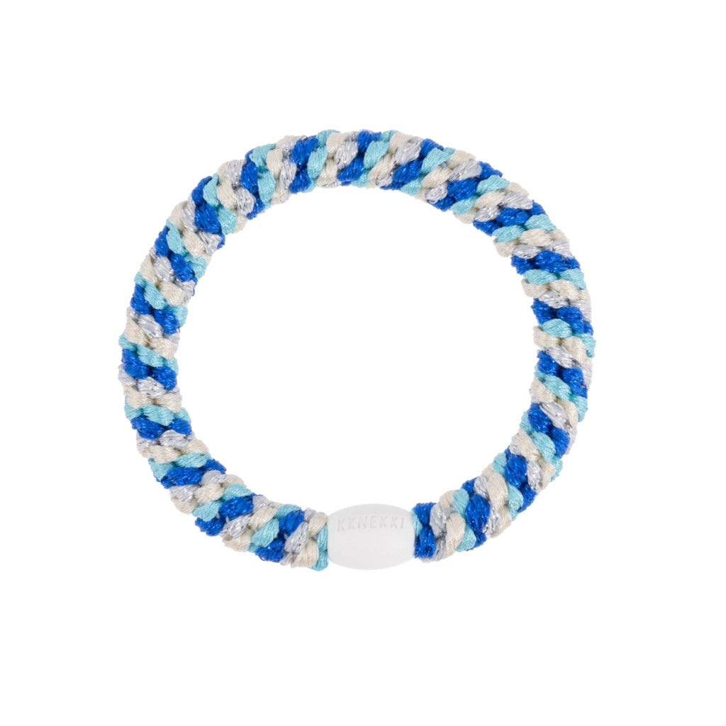 Kknekki Hair Tie | Mix | Electric Blue & Turquoise Glitter