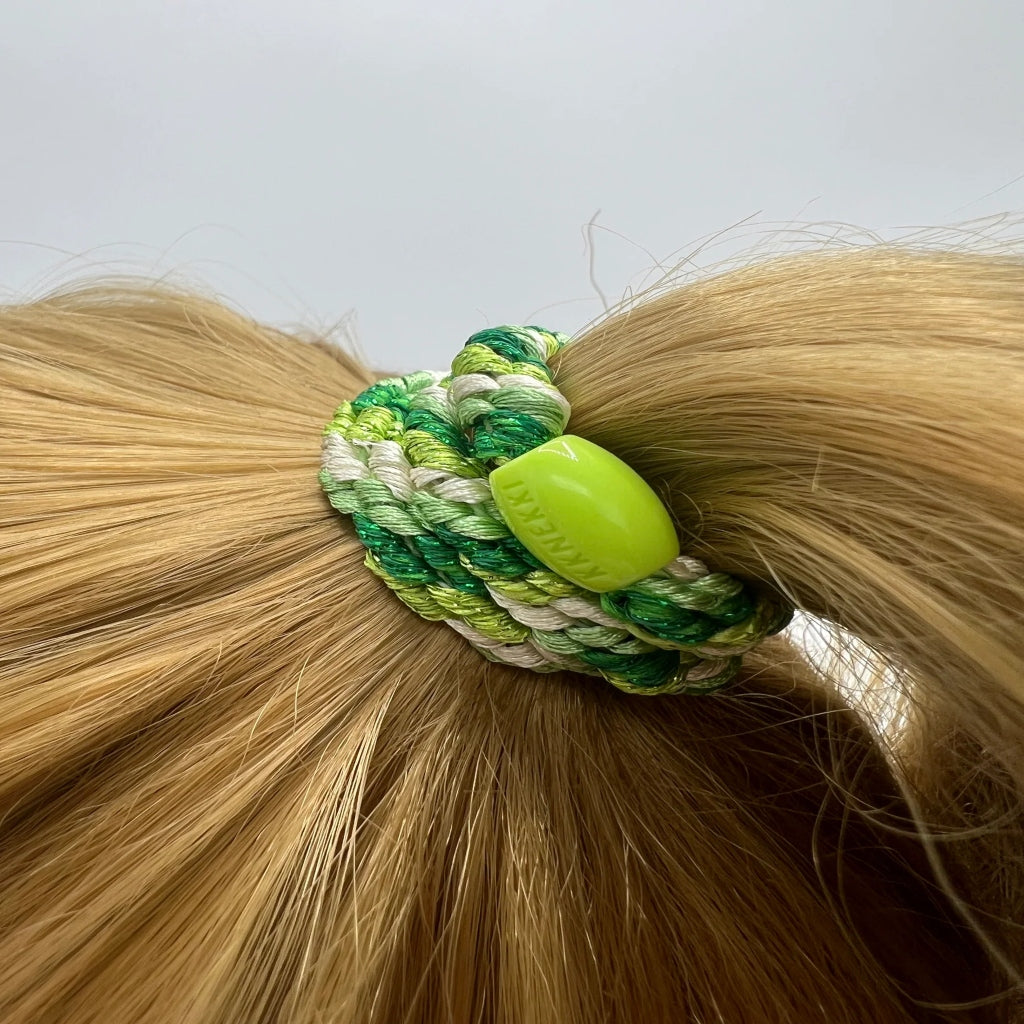 Kknekki Hair Tie | Mix | Grass Green Glitter