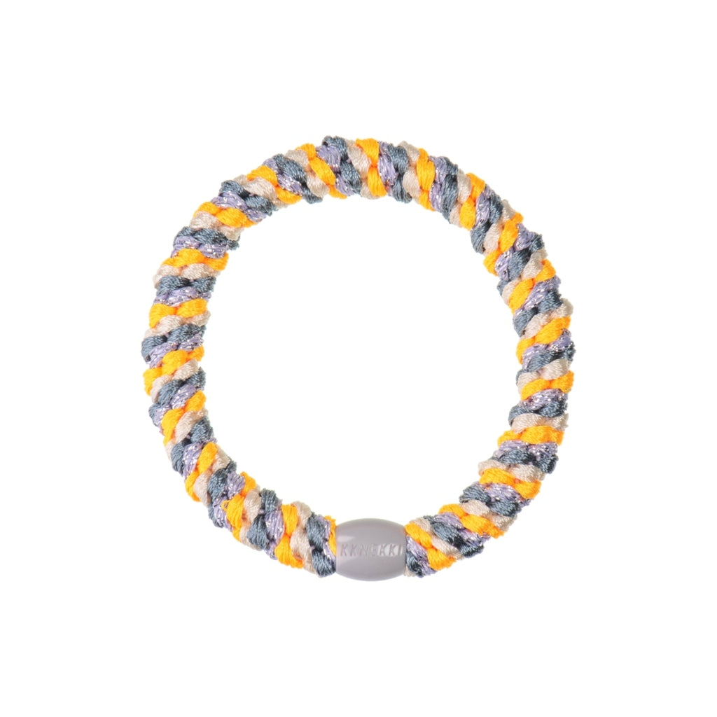Kknekki Hair Tie | Mix | Light Orange & Lavender Glitter