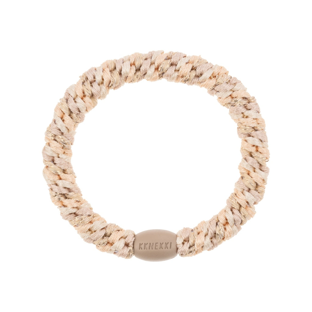 Kknekki Hair Tie | Mix | Powder & Beige Glitter