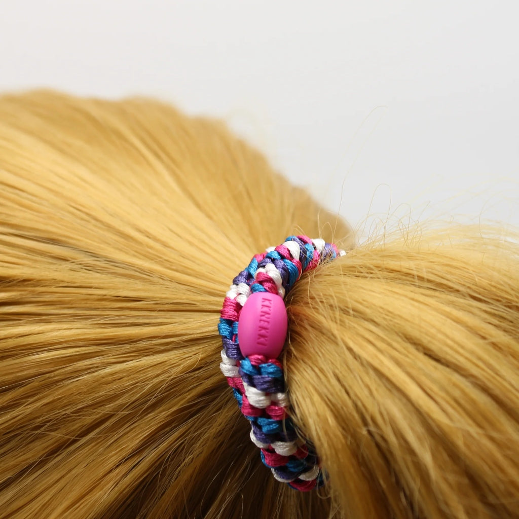 Kknekki Hair Tie | Mix | Purple & Ivory Blue