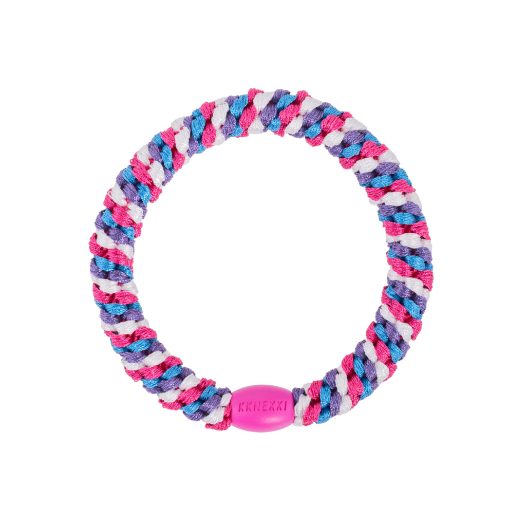 Kknekki Hair Tie | Mix | Purple & Ivory Blue