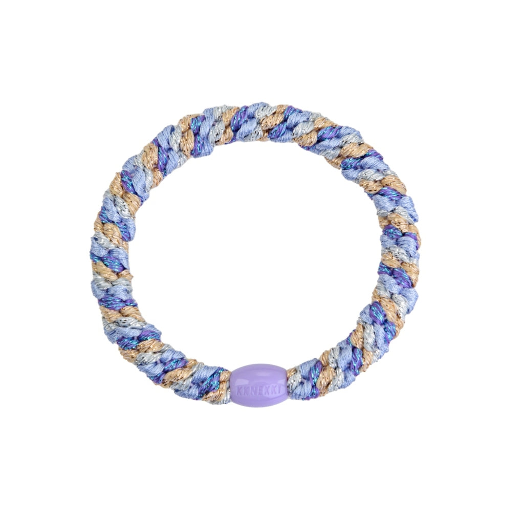 Kknekki Hair Tie | Mix | Purple Silver & Gold