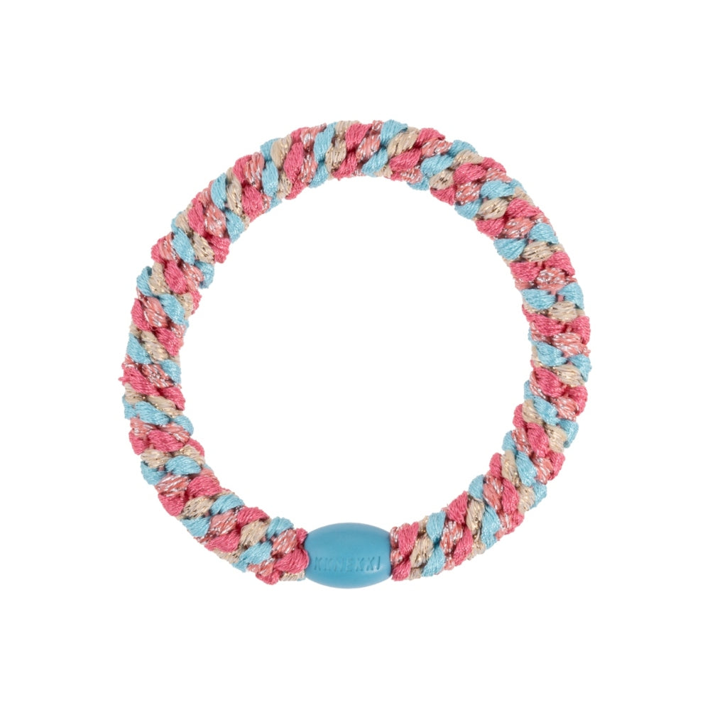 Kknekki Hair Tie | Mix | Turquoise Coral Glitter