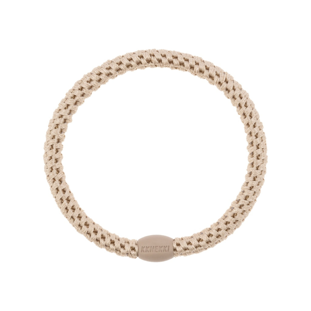 Kknekki Hair Tie | Slim Plain | Light Beige