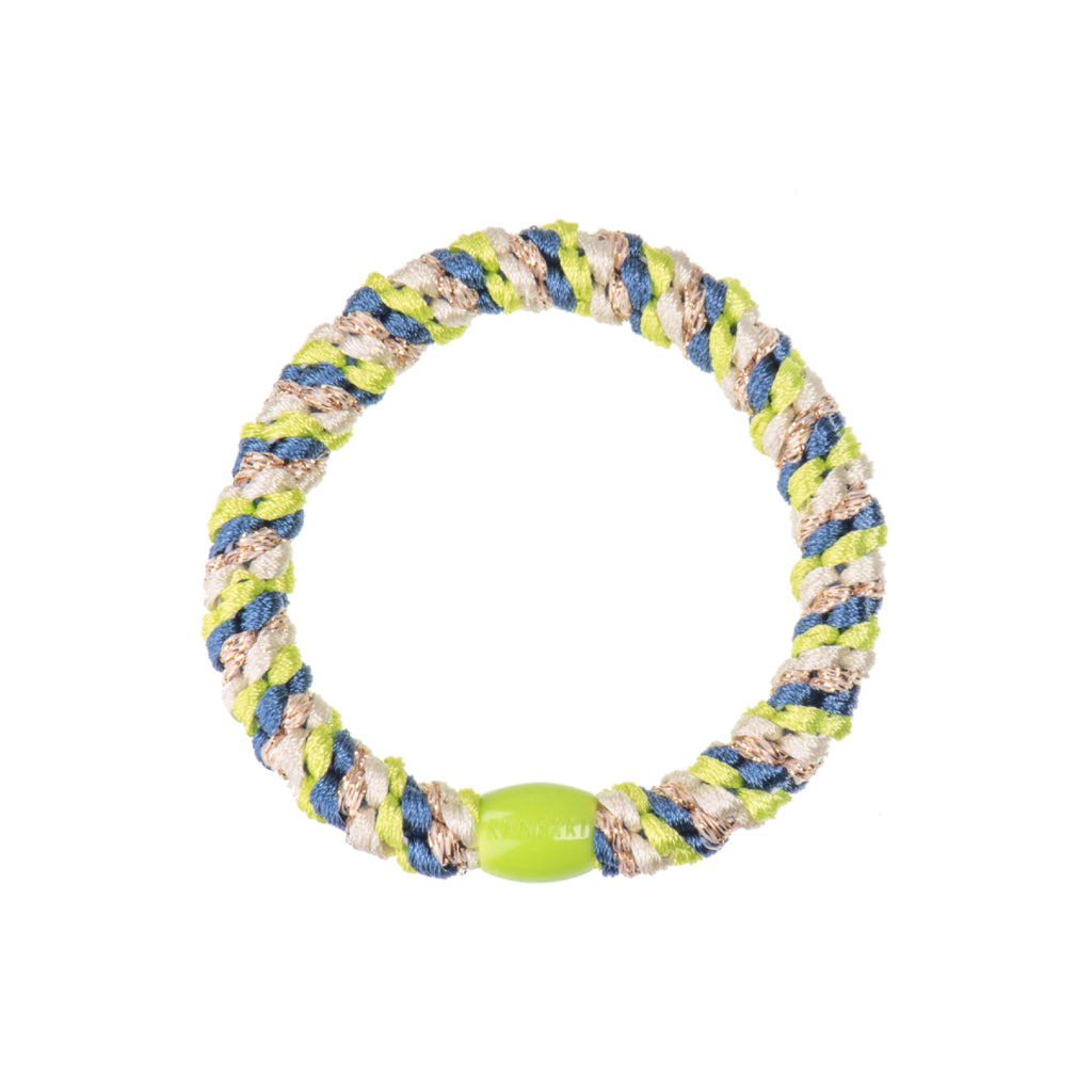 Kknekki Hair Tie | Mix | Indigo & Lime Glitter