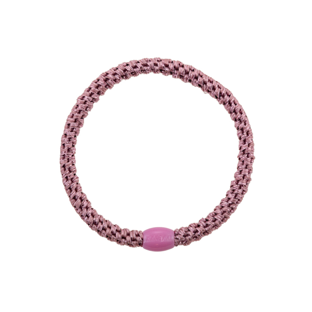 Kknekki Hair Tie | Slim Glitter | Old Pink