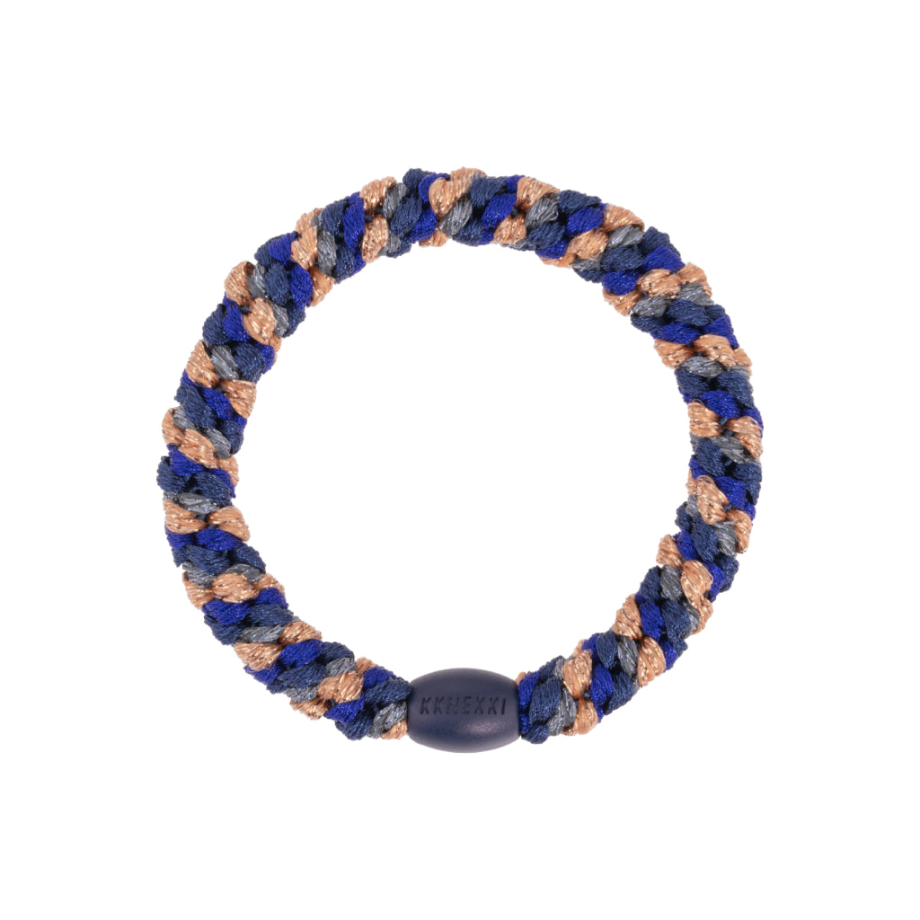 Kknekki Hair Tie | Mix | Purple Navy & Rosegold Glitter