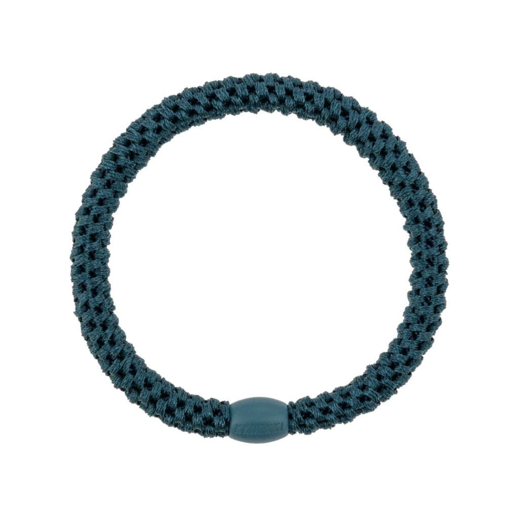 Kknekki Hair Tie | Slim Plain | Petrol