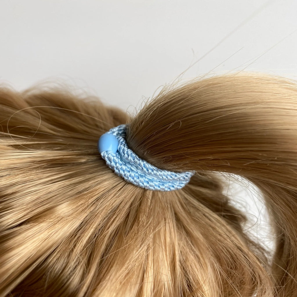 Kknekki Hair Tie | Slim Plain | Baby Blue