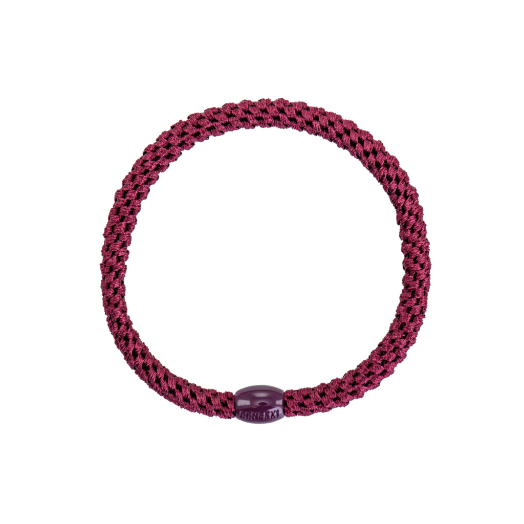 Kknekki Hair Tie | Slim Plain | Bordeaux