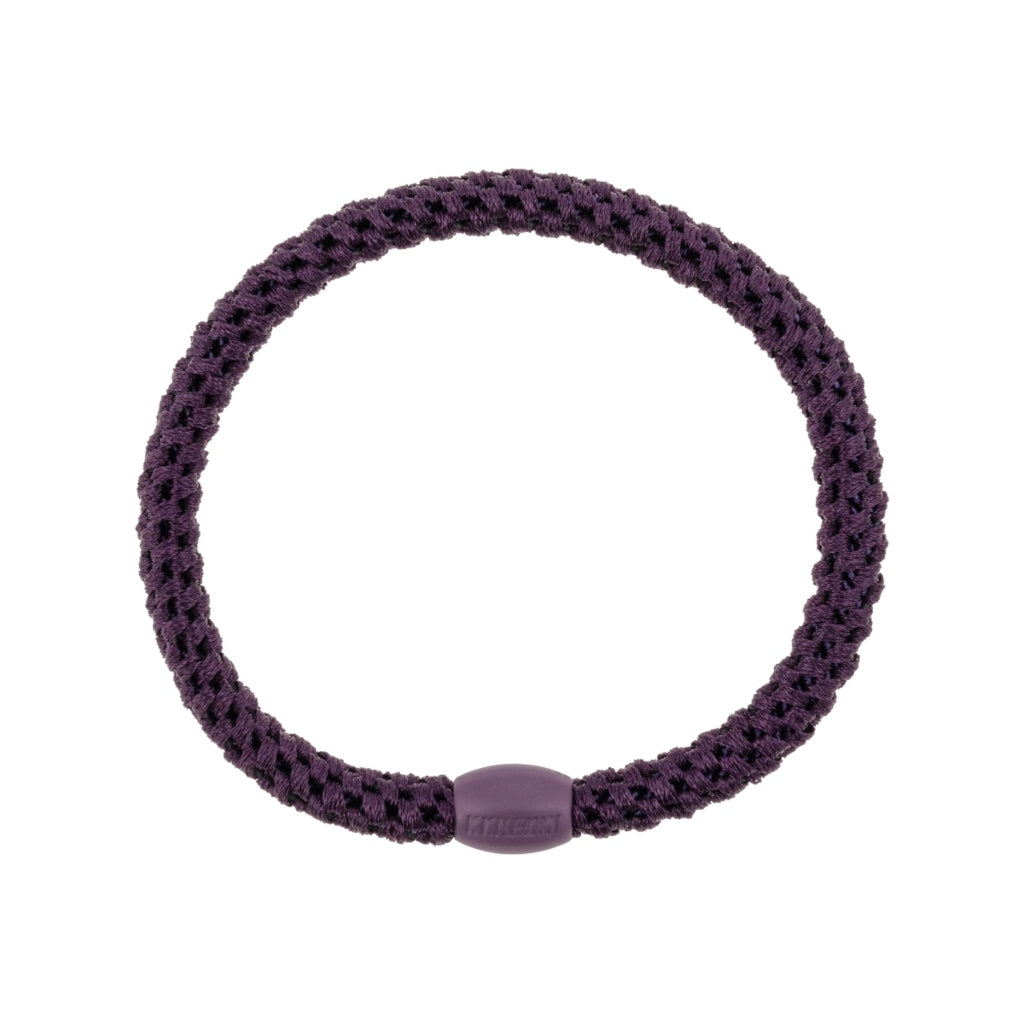 Kknekki Hair Tie | Slim Plain | Dark Purple