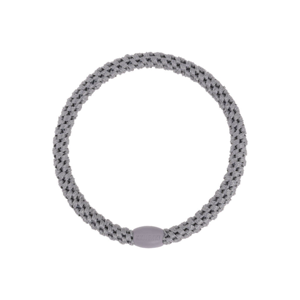 Kknekki Hair Tie | Slim Plain | Mid Grey