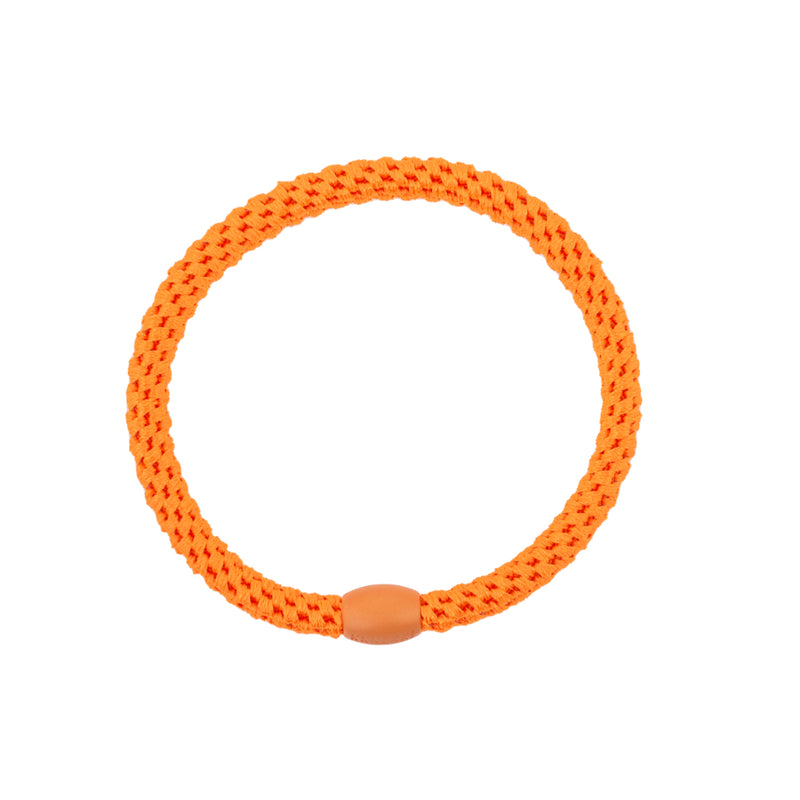 Kknekki Hair Tie | Slim Plain | Neon Orange