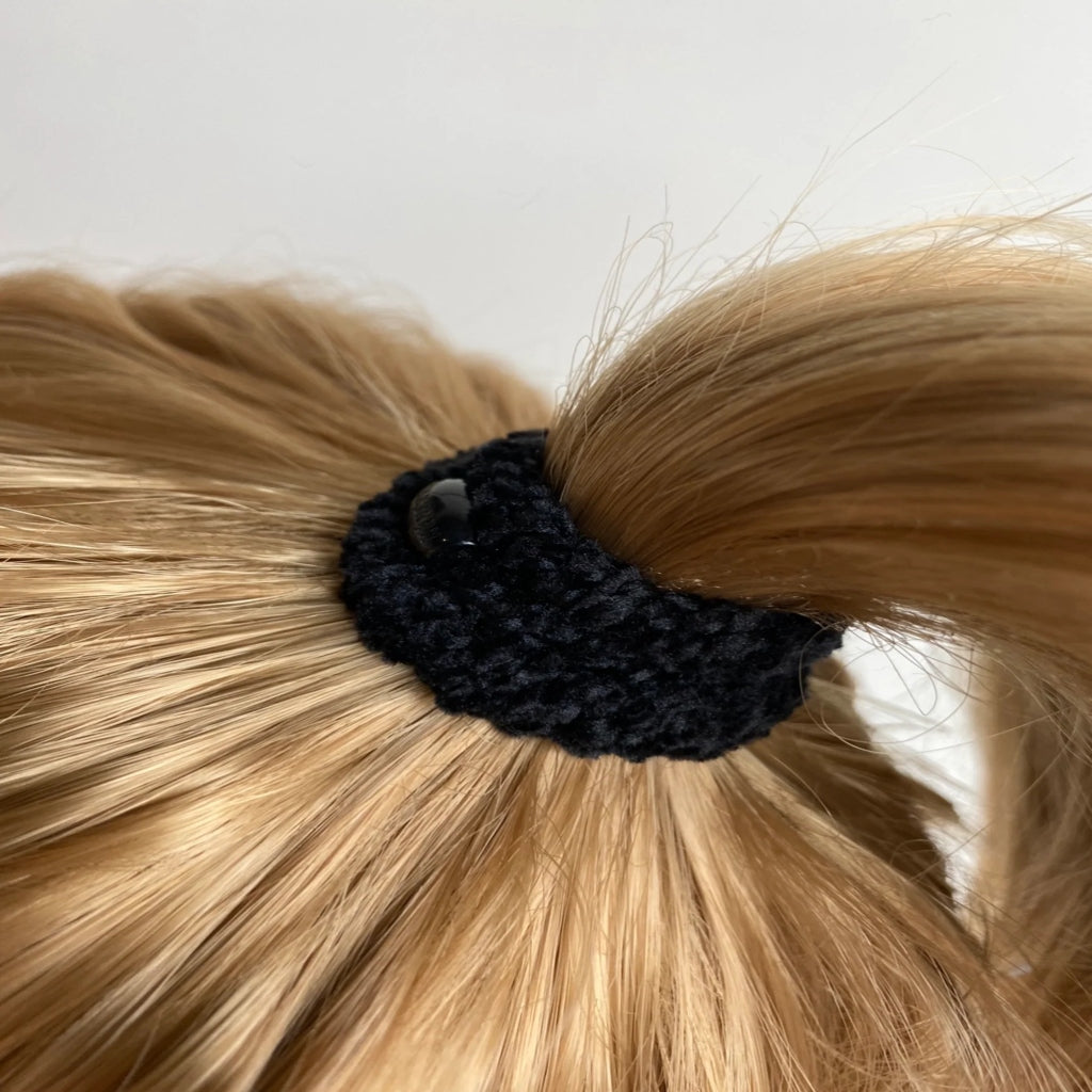 Kknekki Hair Tie | Velvet | Black