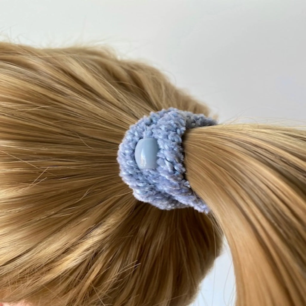 Kknekki Hair Tie | Velvet | Light Blue