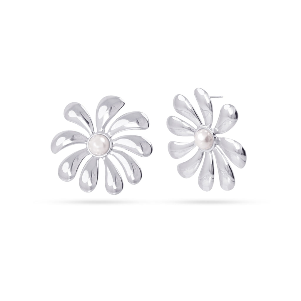 Large Flower Stud Earrings | Anartxy