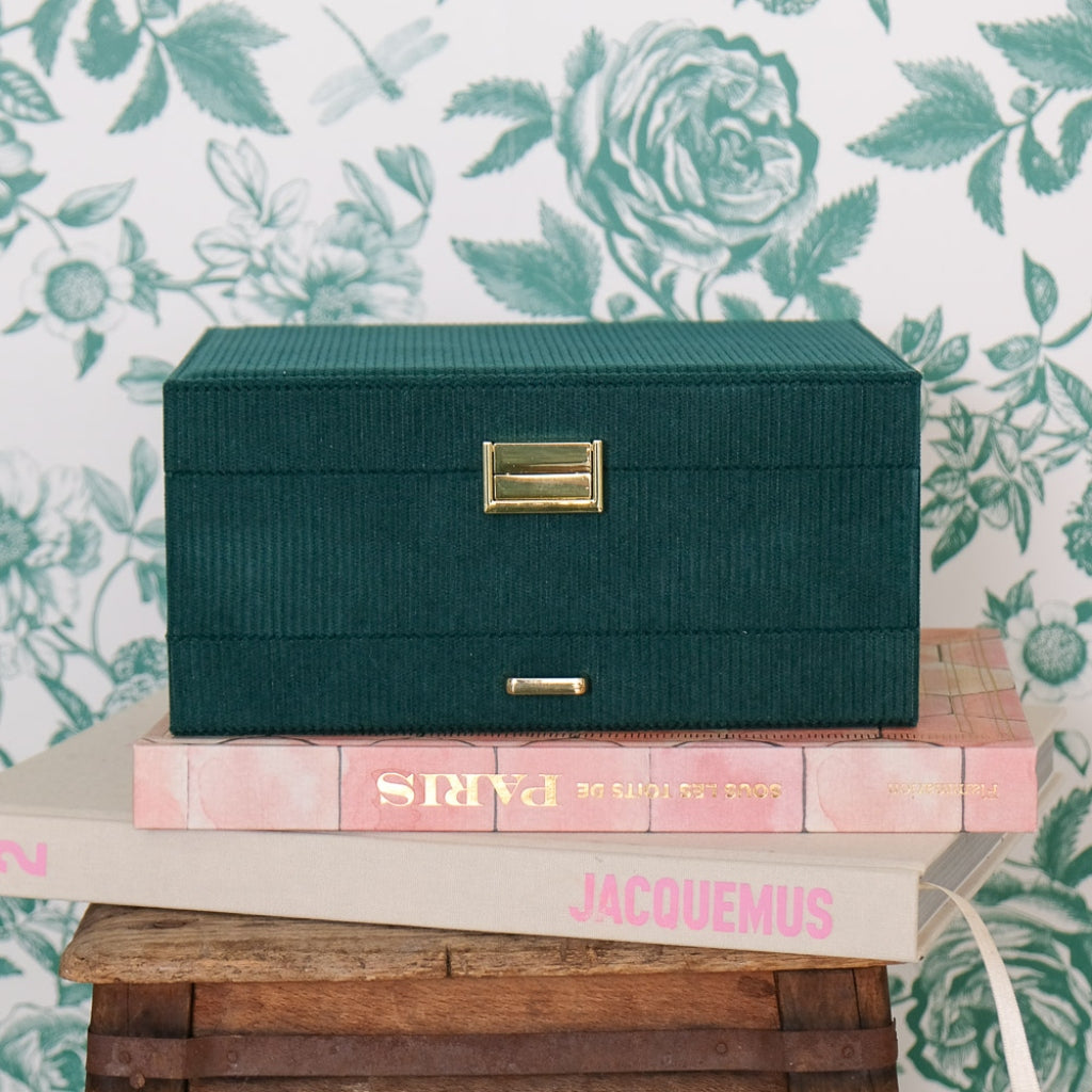 Large Jewellery Box | Denise | Corduroy | Maison Scarlett