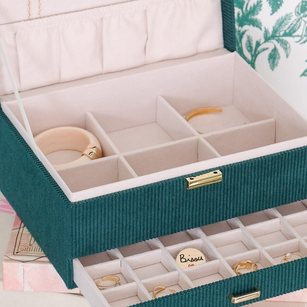 Large Jewellery Box | Denise | Corduroy | Maison Scarlett