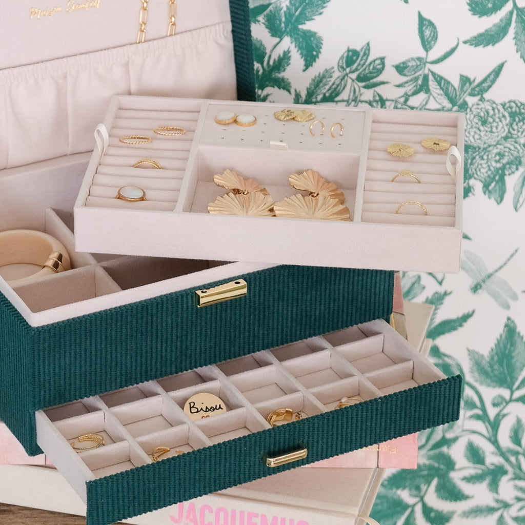 Large Jewellery Box | Denise | Corduroy | Maison Scarlett