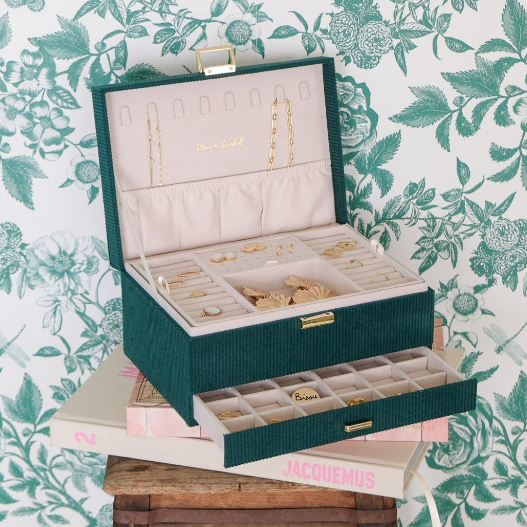 Large Jewellery Box | Denise | Corduroy | Maison Scarlett