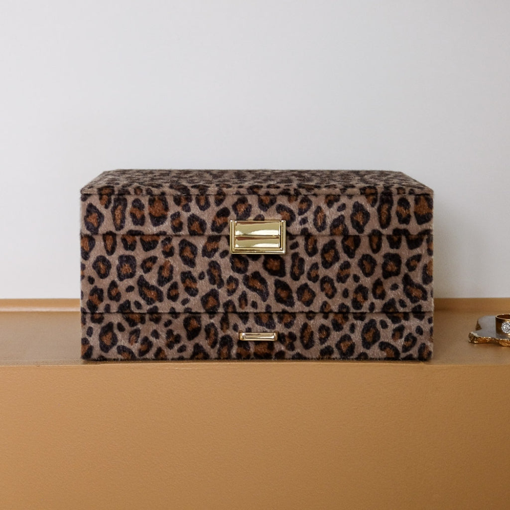 Large Jewellery Box | Denise | Leopard | Maison Scarlett