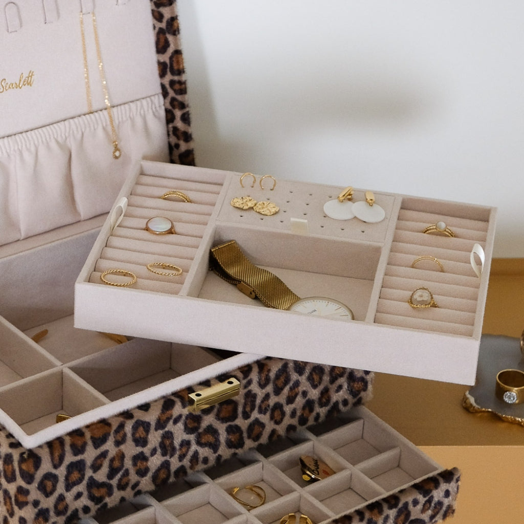 Large Jewellery Box | Denise | Leopard | Maison Scarlett