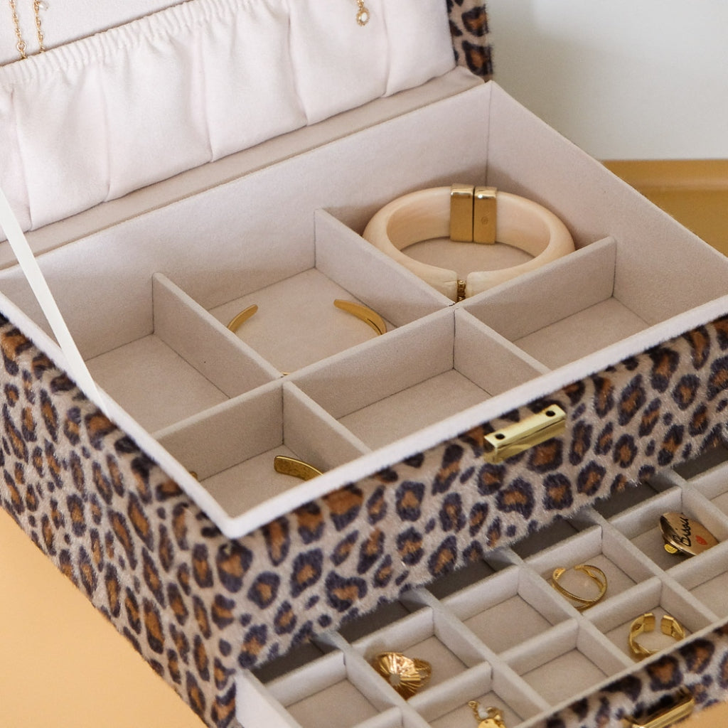 Large Jewellery Box | Denise | Leopard | Maison Scarlett