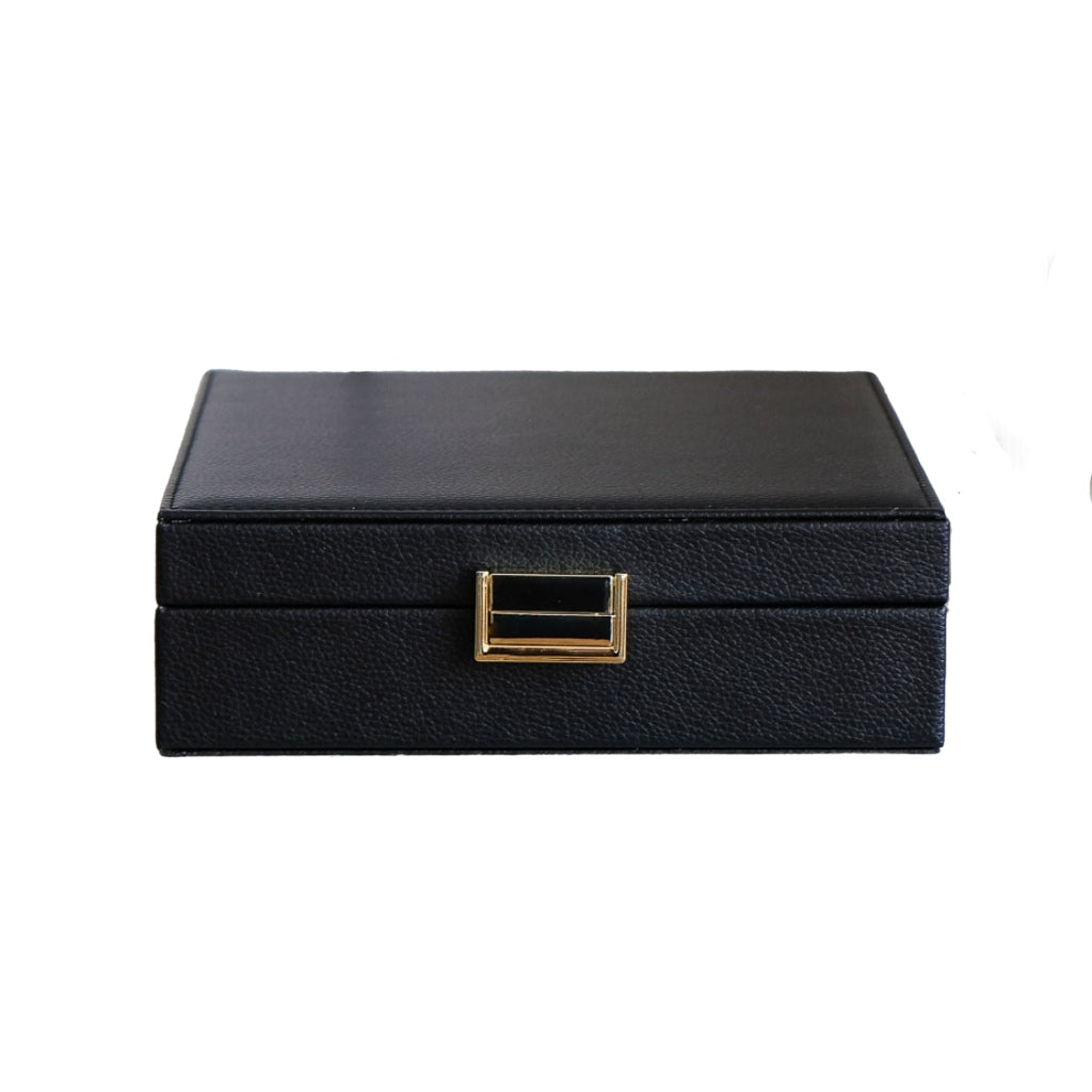 Large Square Jewellery Box | Anne | Faux Leather | Maison Scarlett