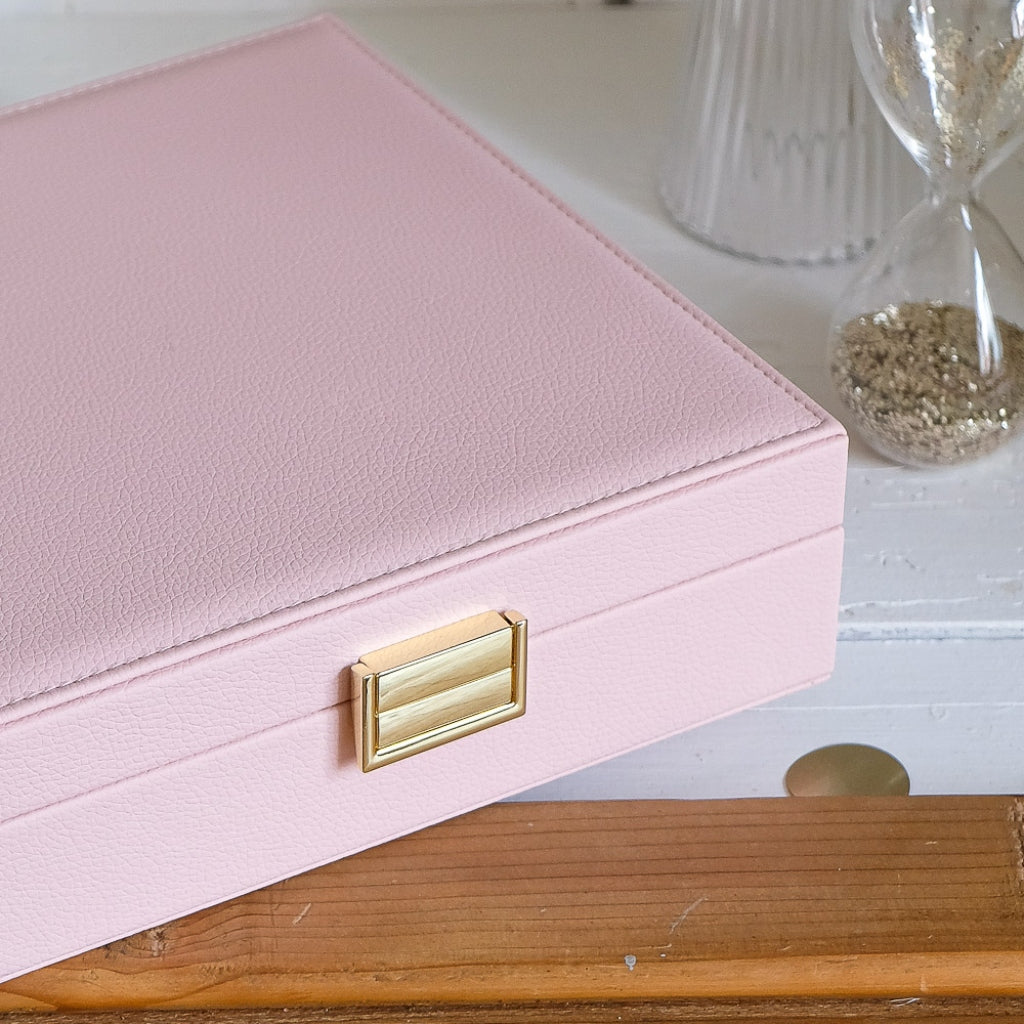 Large Square Jewellery Box | Anne | Faux Leather | Maison Scarlett