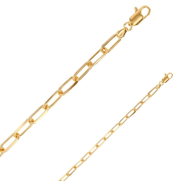 Gold Chunky Paperclip Chain Necklace
