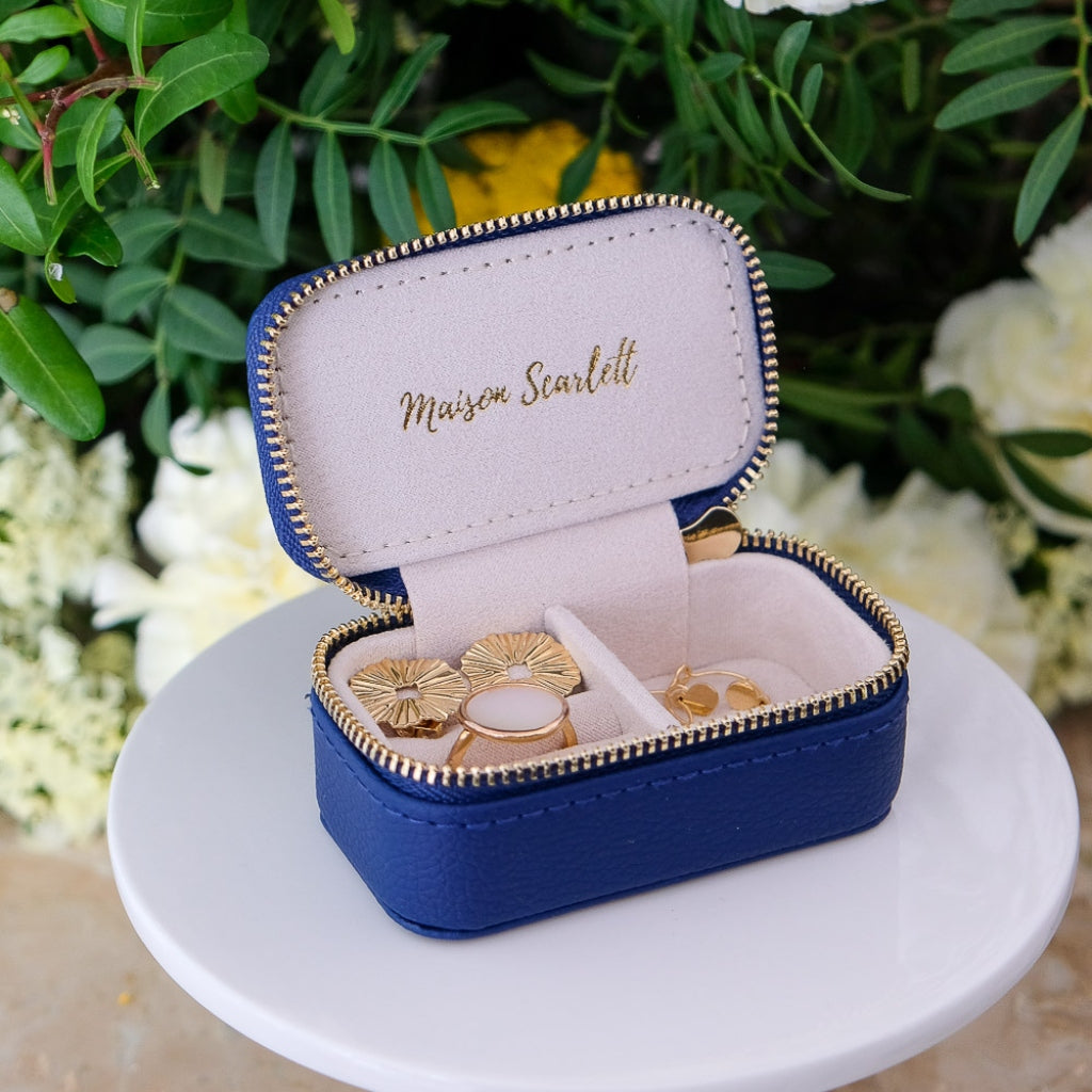 Mini Jewellery Travel Case | Marie | Faux Leather | Maison Scarlett