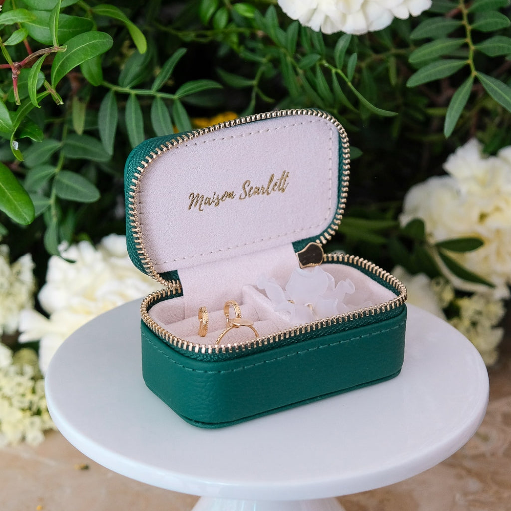 Mini Jewellery Travel Case | Marie | Faux Leather | Maison Scarlett