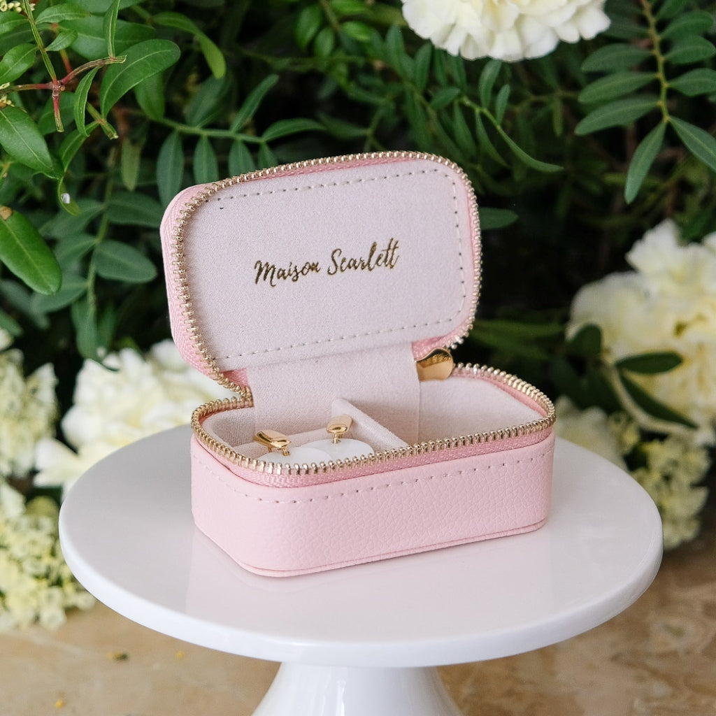 Mini Jewellery Travel Case | Marie | Faux Leather | Maison Scarlett