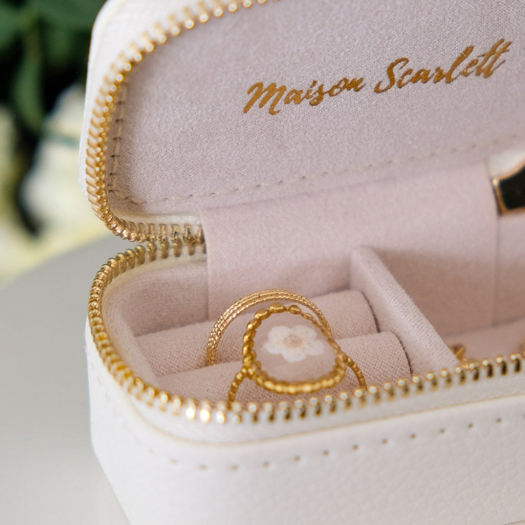 Mini Jewellery Travel Case | Marie | Faux Leather | Maison Scarlett