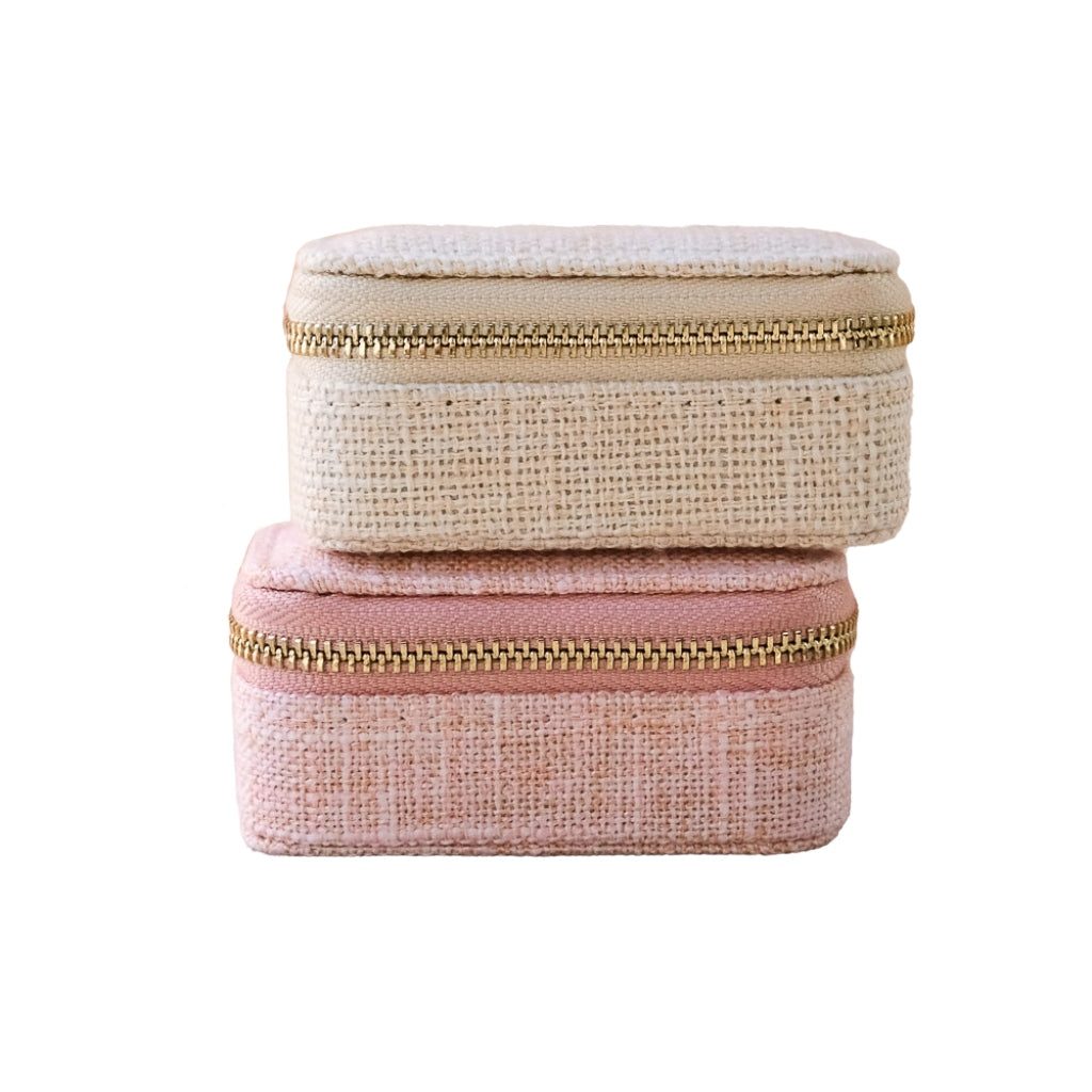 Mini Jewellery Travel Case | Marie | Linen | Maison Scarlett