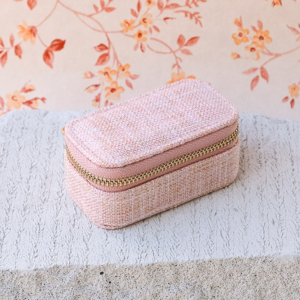 Mini Jewellery Travel Case | Marie | Linen | Maison Scarlett