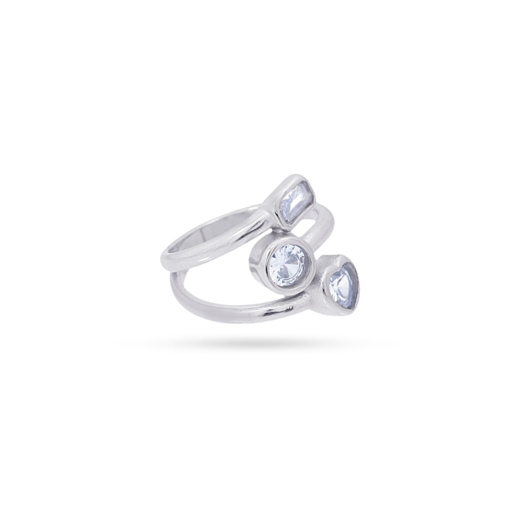 Multistrand Clear Stone Ring | Anartxy