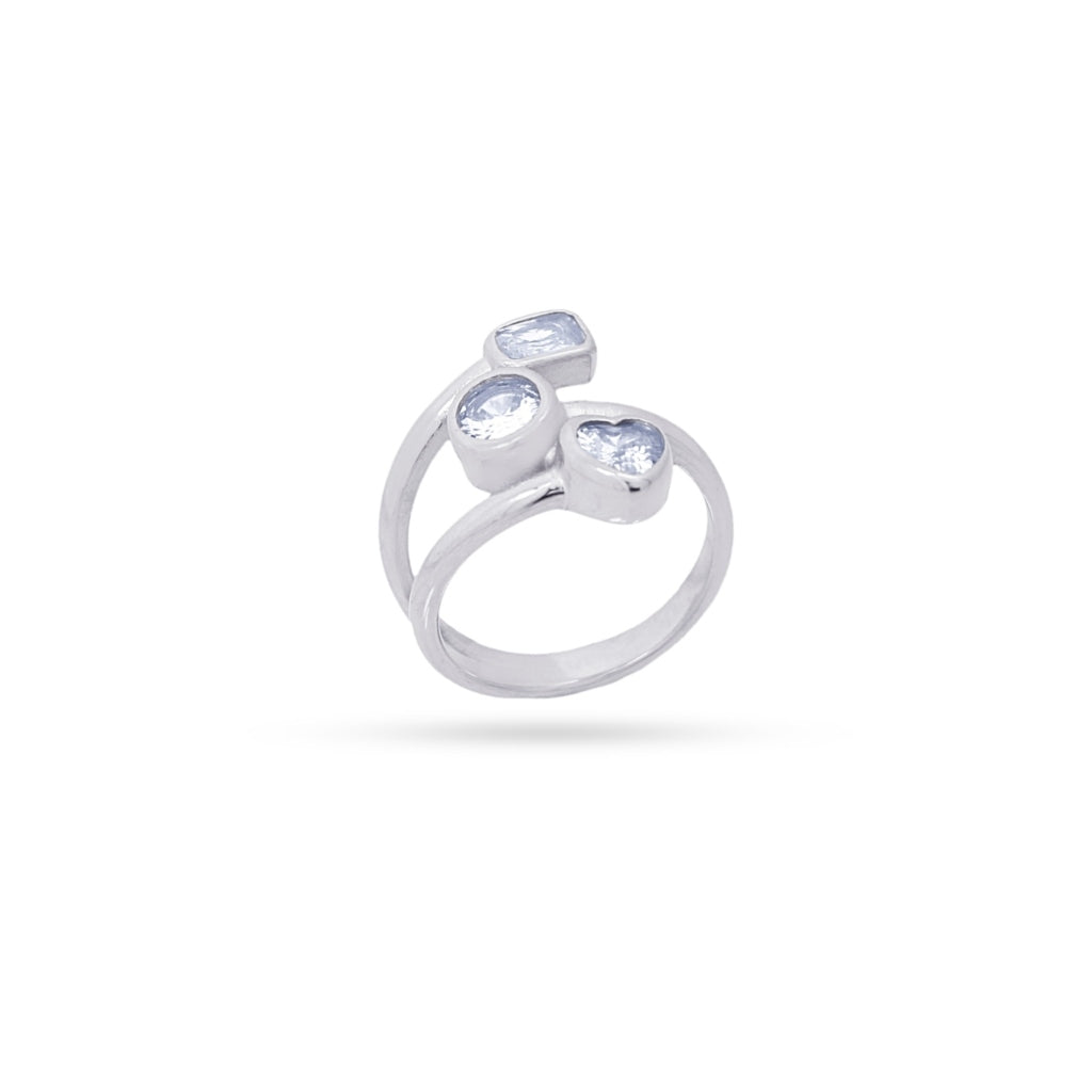 Multistrand Clear Stone Ring | Anartxy