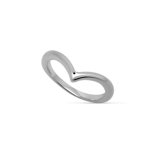 Myro Delicate Silver Wishbone Ring