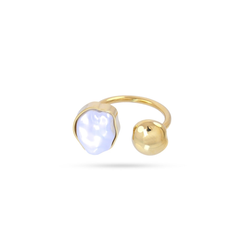 Pearl Split Ring | Anartxy