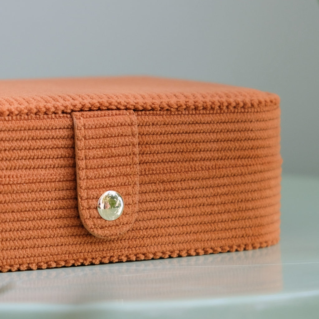 Rectangle Travel Jewellery Box | Brigitte | Corduroy | Maison Scarlett