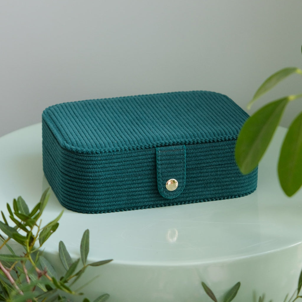 Rectangle Travel Jewellery Box | Brigitte | Corduroy | Maison Scarlett