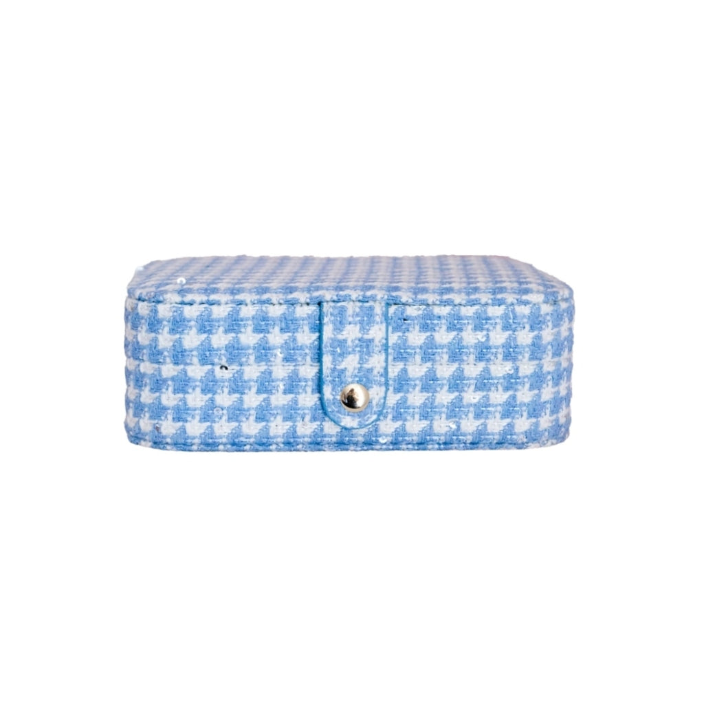 Rectangle Travel Jewellery Box | Brigitte | Houndstooth | Maison Scarlett